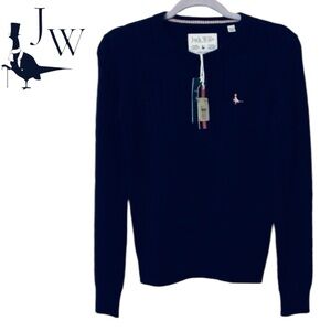 NWT Jack Wills Merino Wool Sweater Navy